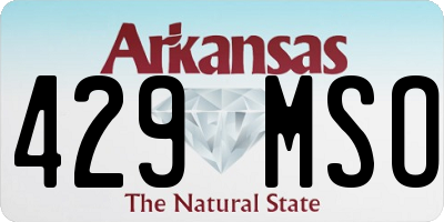 AR license plate 429MSO