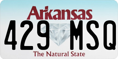 AR license plate 429MSQ