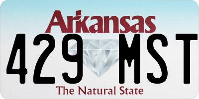 AR license plate 429MST