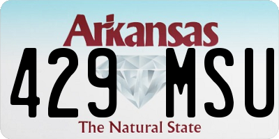 AR license plate 429MSU
