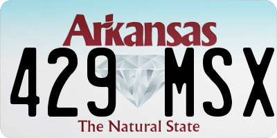 AR license plate 429MSX