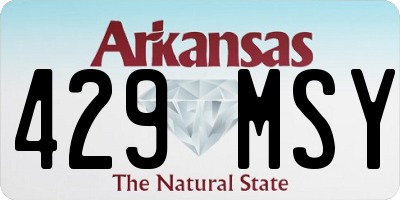 AR license plate 429MSY