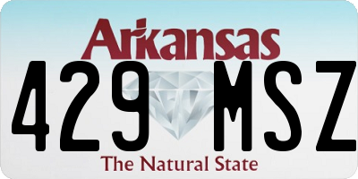 AR license plate 429MSZ