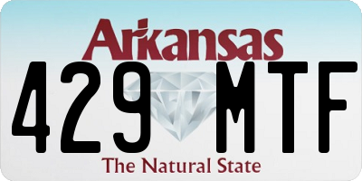 AR license plate 429MTF