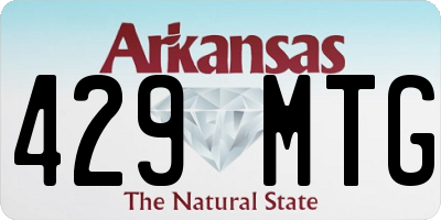 AR license plate 429MTG