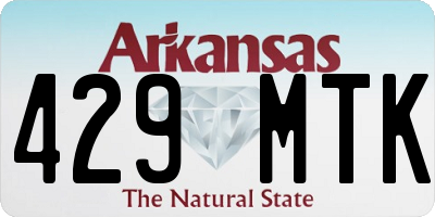 AR license plate 429MTK