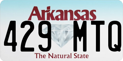 AR license plate 429MTQ