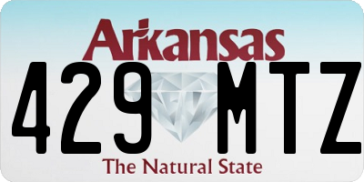 AR license plate 429MTZ