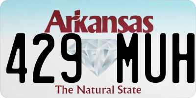 AR license plate 429MUH