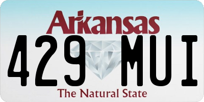 AR license plate 429MUI