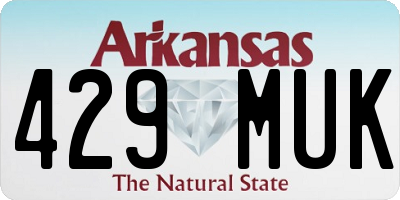 AR license plate 429MUK