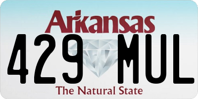AR license plate 429MUL