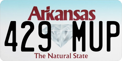 AR license plate 429MUP