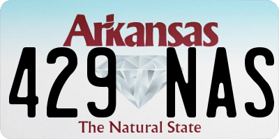 AR license plate 429NAS