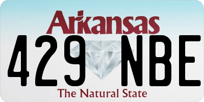 AR license plate 429NBE