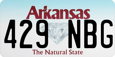 AR license plate 429NBG