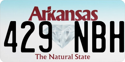 AR license plate 429NBH