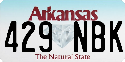 AR license plate 429NBK