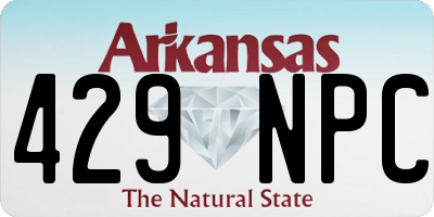 AR license plate 429NPC