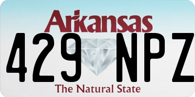 AR license plate 429NPZ