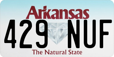 AR license plate 429NUF