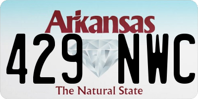 AR license plate 429NWC