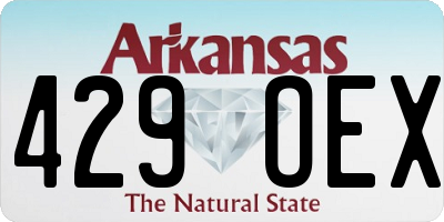 AR license plate 429OEX