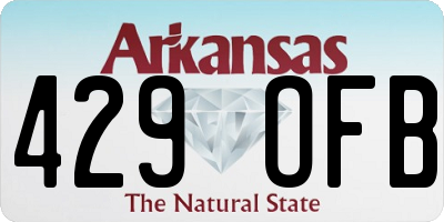 AR license plate 429OFB