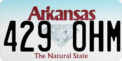AR license plate 429OHM