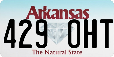 AR license plate 429OHT