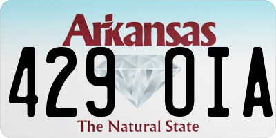 AR license plate 429OIA