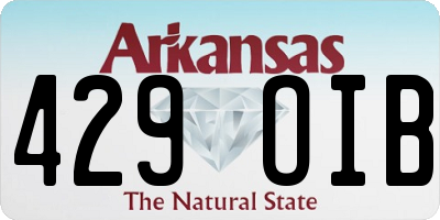 AR license plate 429OIB