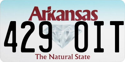 AR license plate 429OIT