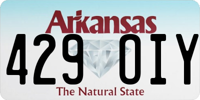 AR license plate 429OIY