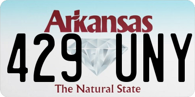 AR license plate 429UNY