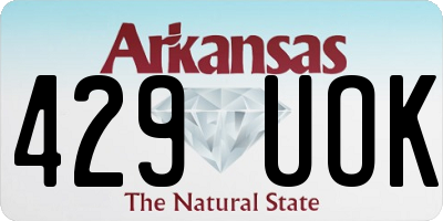 AR license plate 429UOK