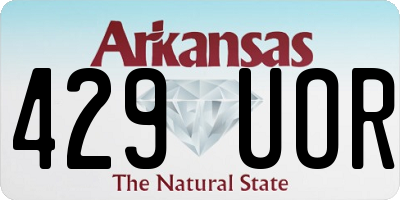 AR license plate 429UOR