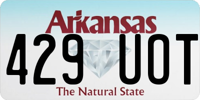AR license plate 429UOT