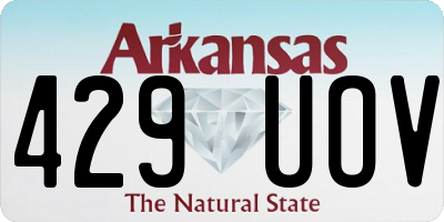 AR license plate 429UOV