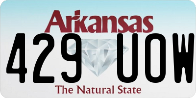 AR license plate 429UOW