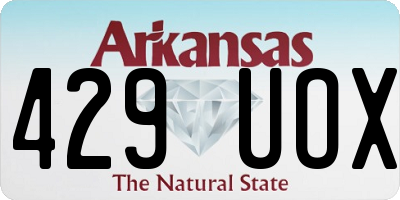 AR license plate 429UOX