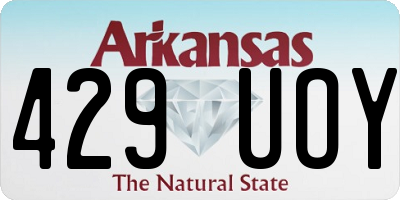 AR license plate 429UOY