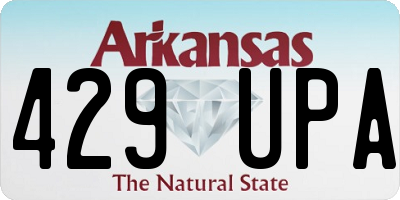AR license plate 429UPA