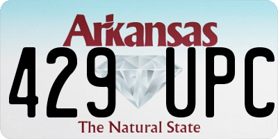AR license plate 429UPC