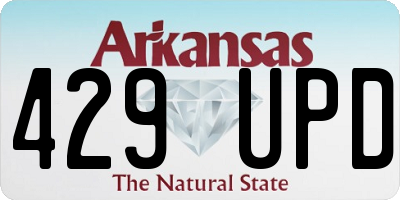 AR license plate 429UPD