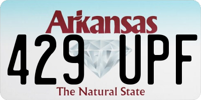 AR license plate 429UPF