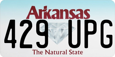 AR license plate 429UPG