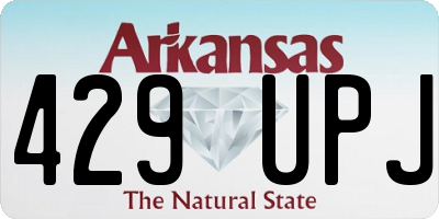 AR license plate 429UPJ