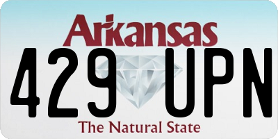 AR license plate 429UPN