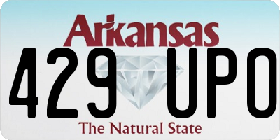 AR license plate 429UPO